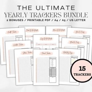Yearly Trackers Bundle