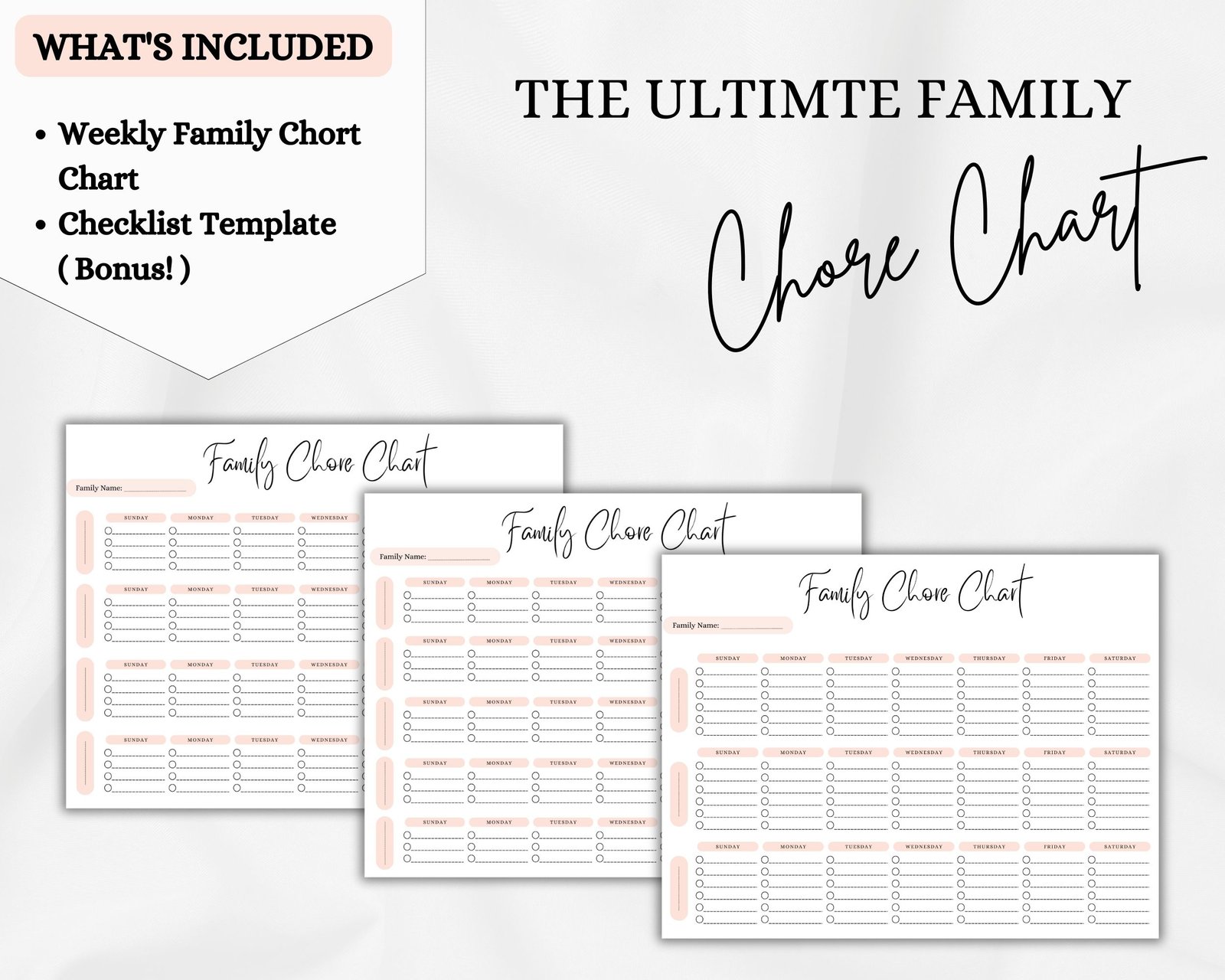 Family Chore Chart