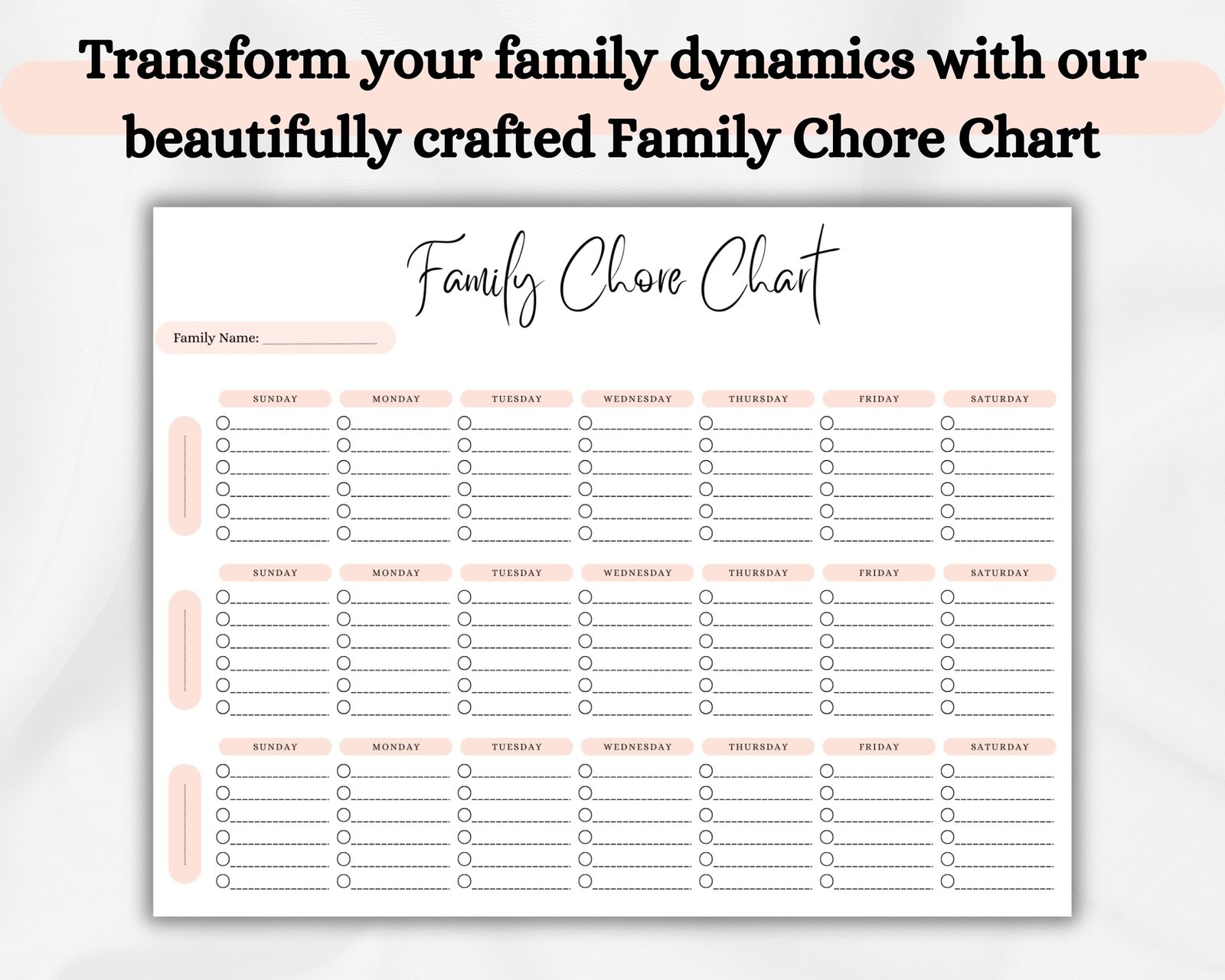 Family Chore Chart