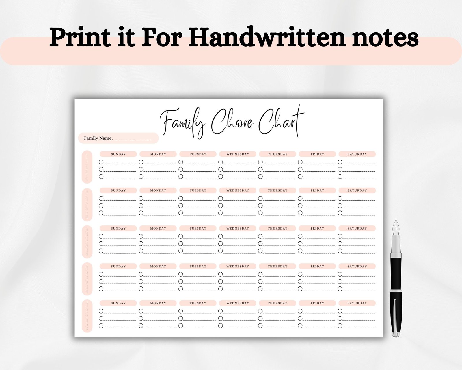 Family Chore Chart