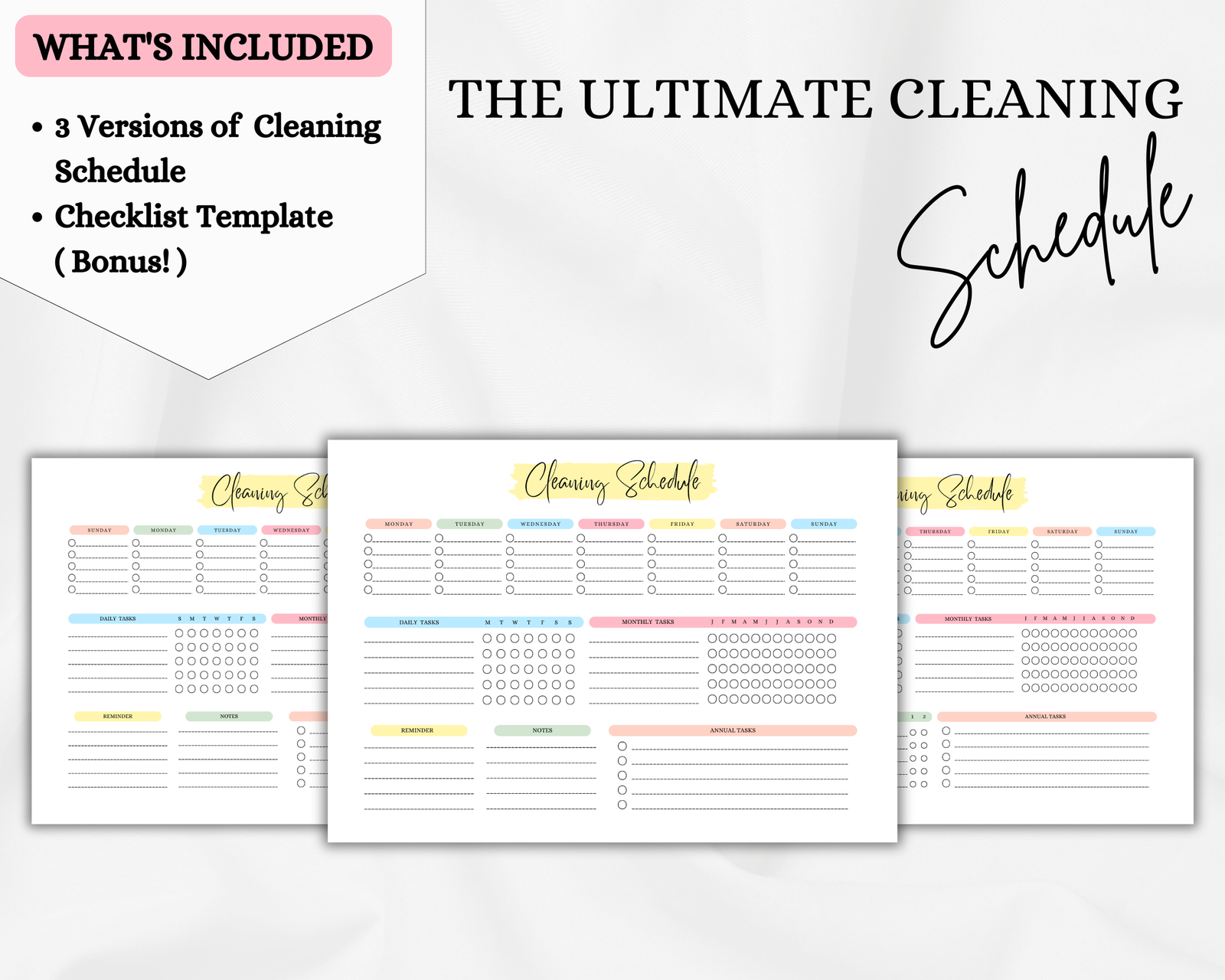 Cleaning Schedule