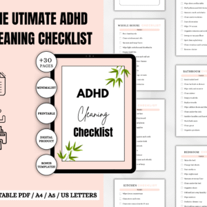 ADHD Cleaning Checklist