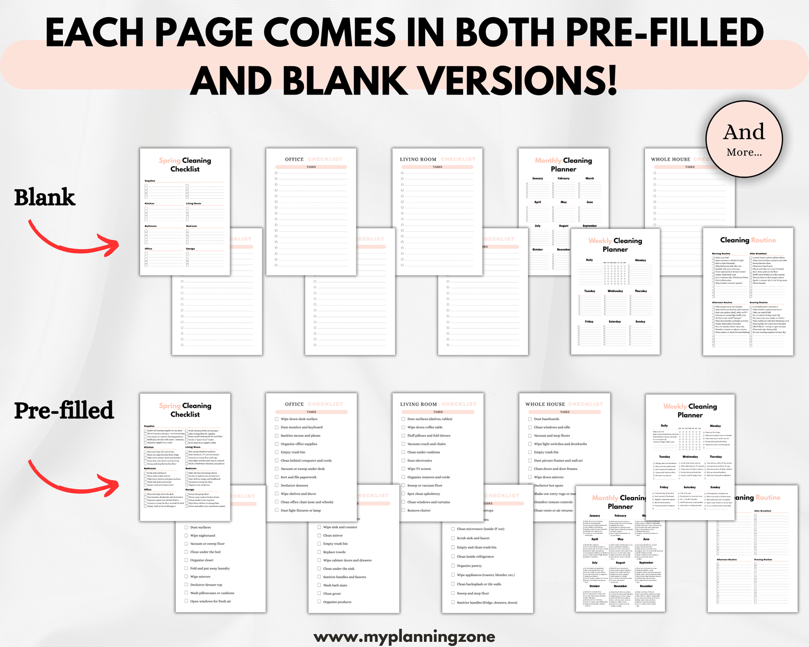 ADHD Cleaning Planner Bundle