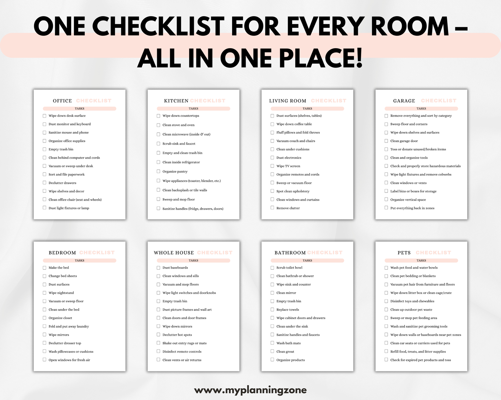 ADHD Cleaning Planner Bundle