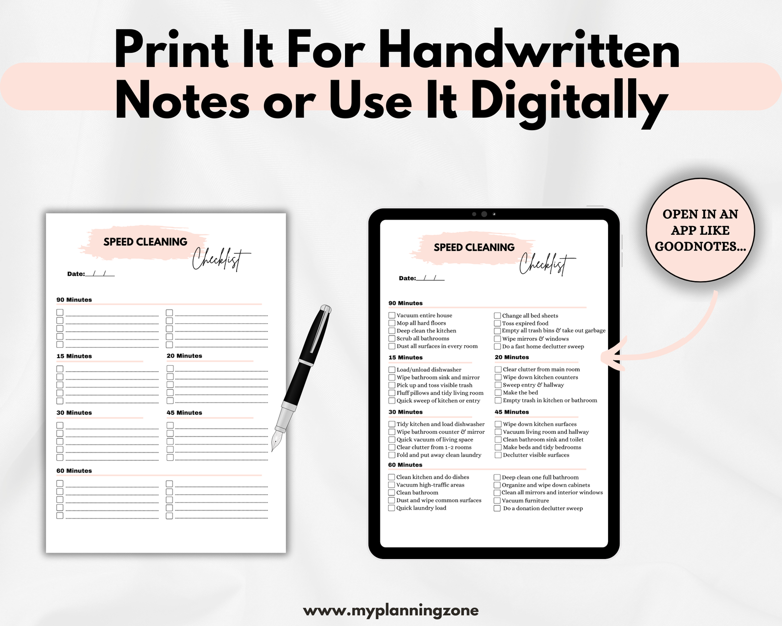 ADHD Cleaning Planner Bundle